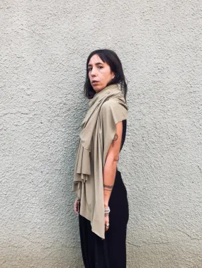 Olive Lycra Shawl