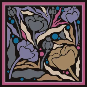 Orla Ermanno Abstract Floral Fuschia OE403-2 90CM