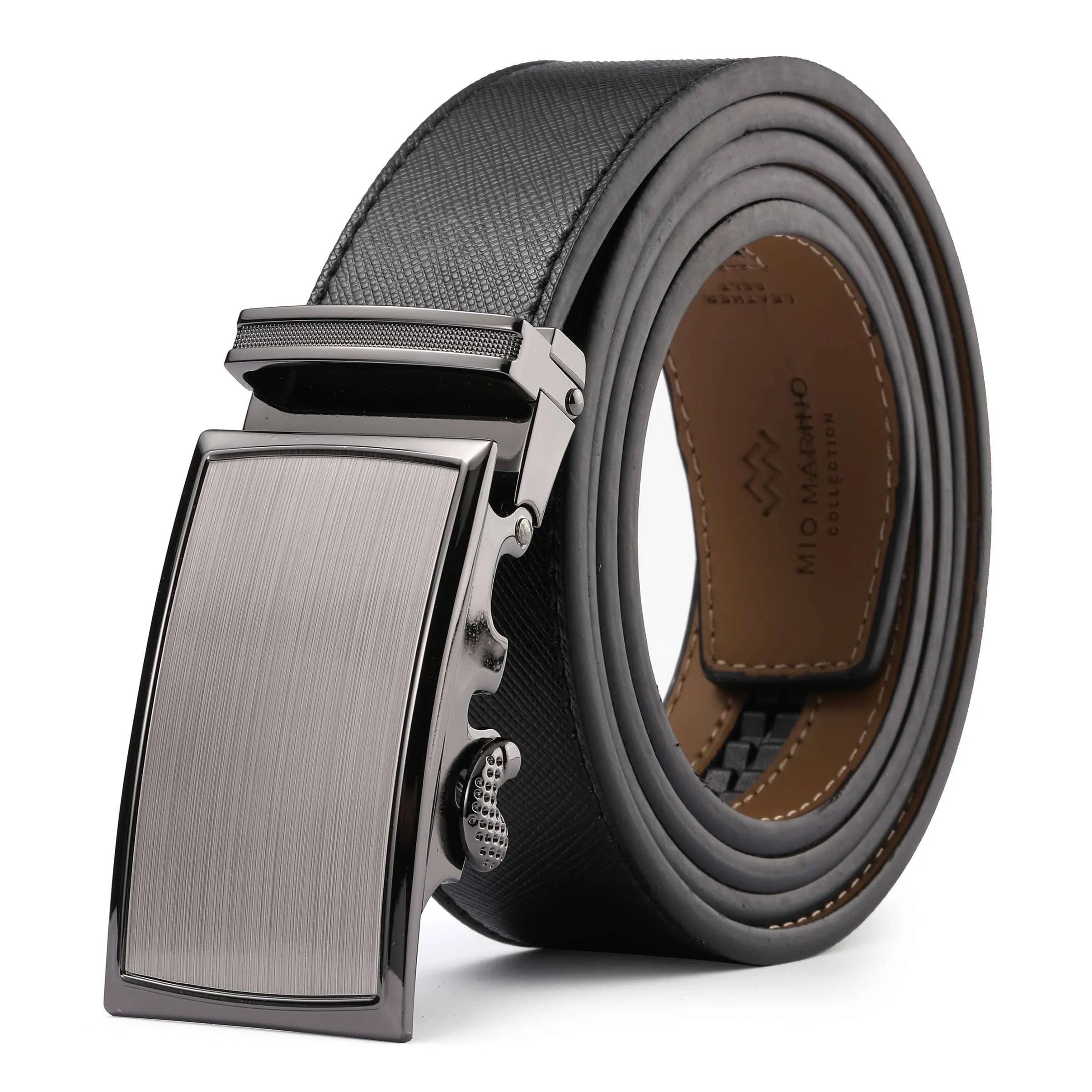 Rimmed Imprinted Ratchet Belt