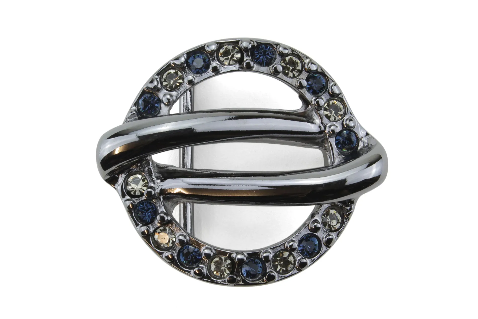 Saturn Design Crystal Buckle 40mm