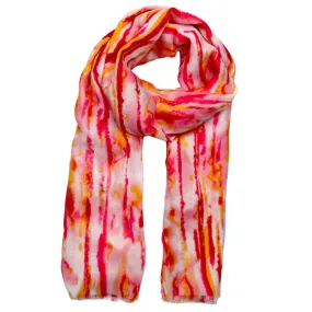 Scarf Watercolour Metallic Orange