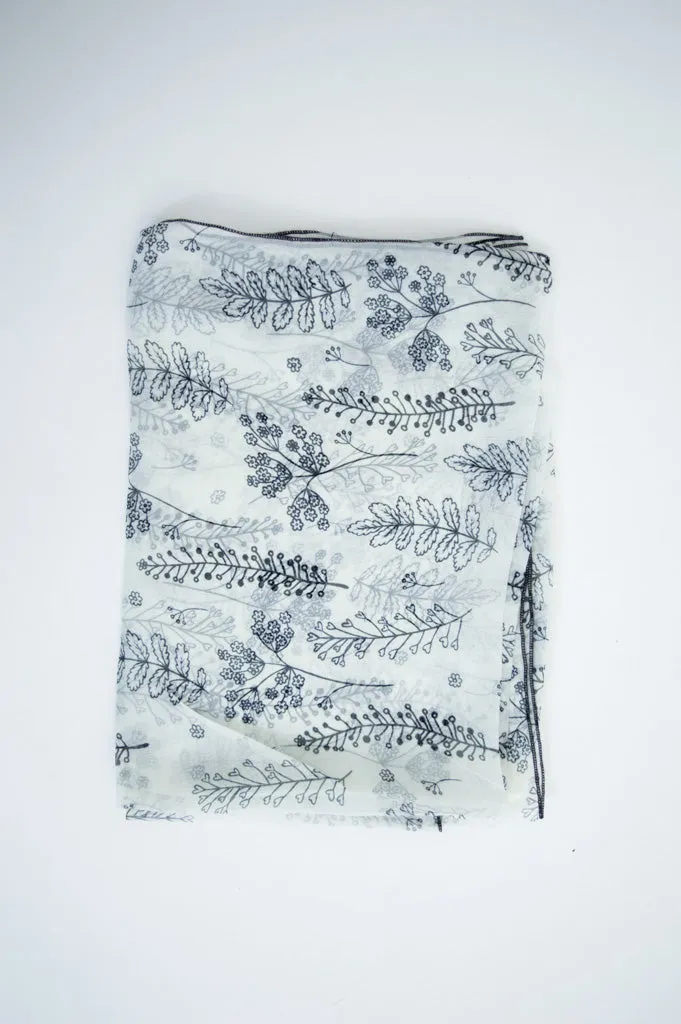 Silk Scarf, Leafy