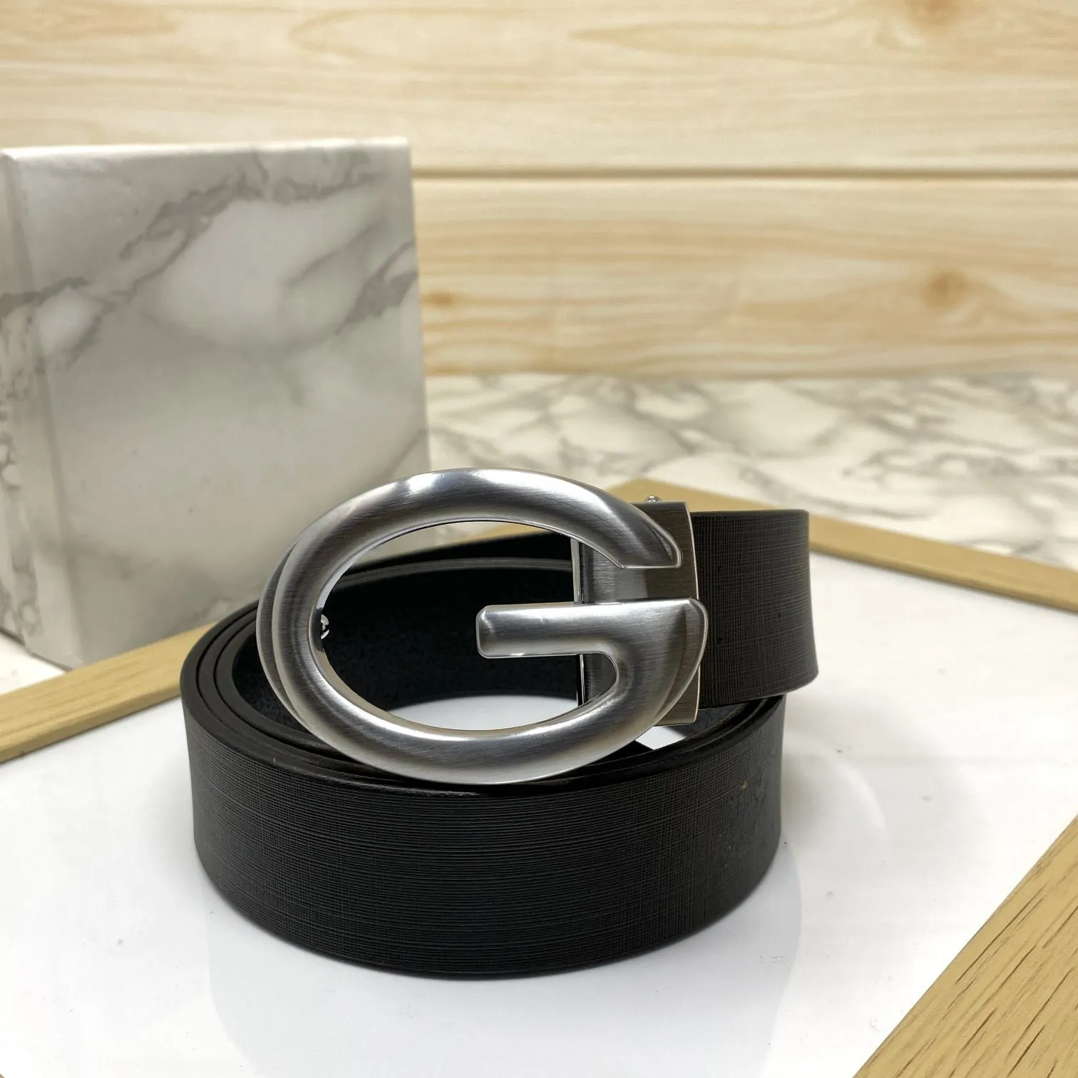 Simple G-Design Formal and Leather Strap Belt-JonasParamount