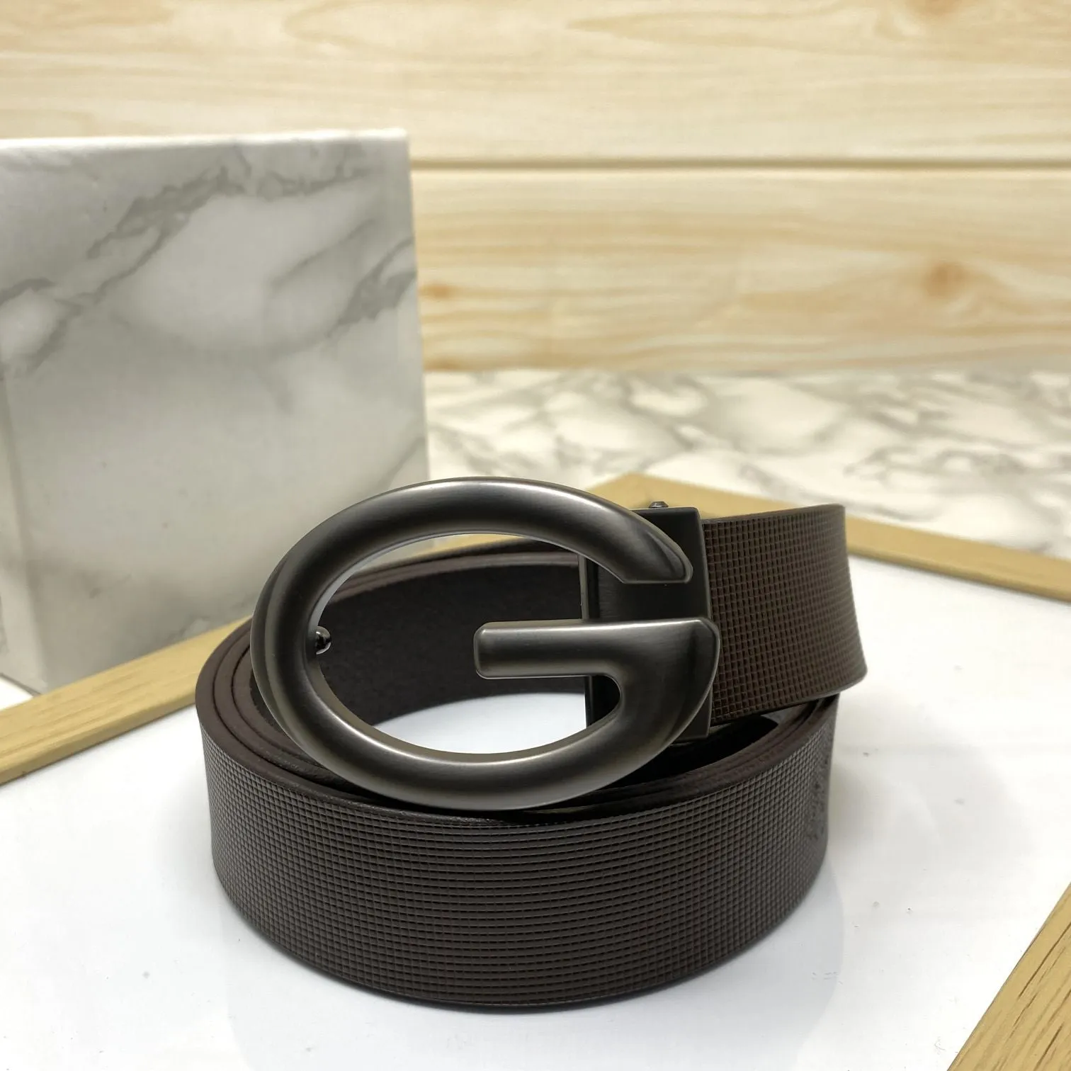 Simple G-Design Formal and Leather Strap Belt-JonasParamount