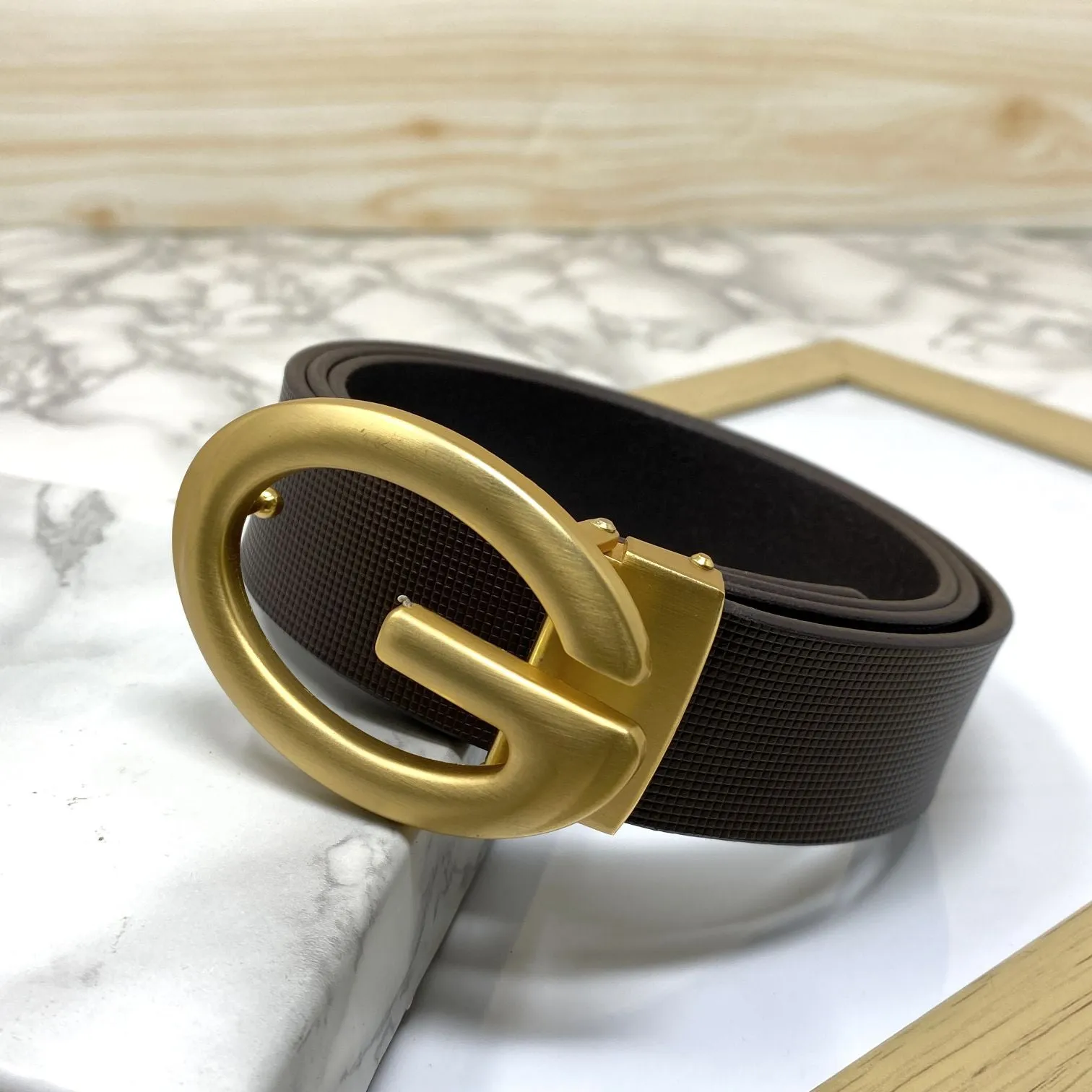 Simple G-Design Formal and Leather Strap Belt-JonasParamount