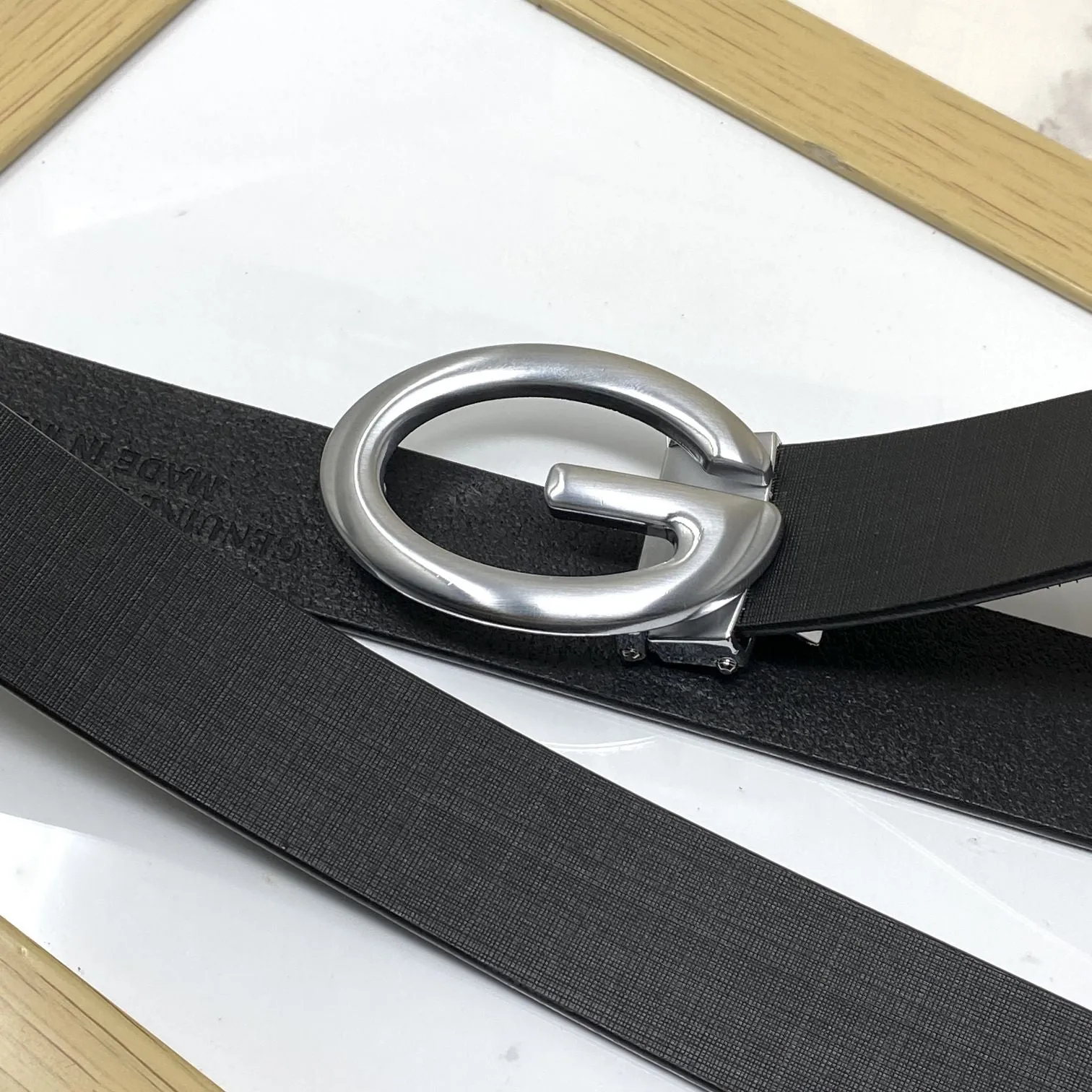 Simple G-Design Formal and Leather Strap Belt-JonasParamount