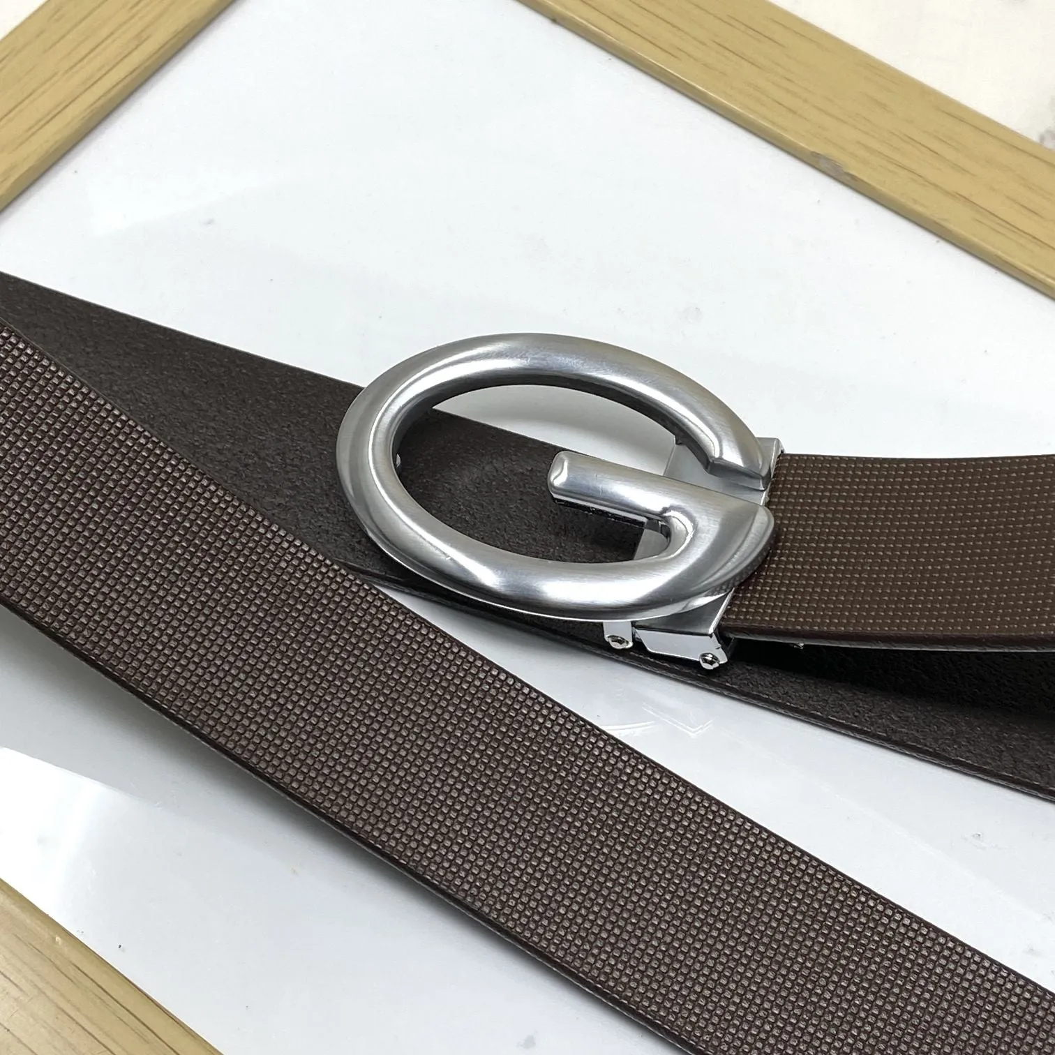 Simple G-Design Formal and Leather Strap Belt-JonasParamount