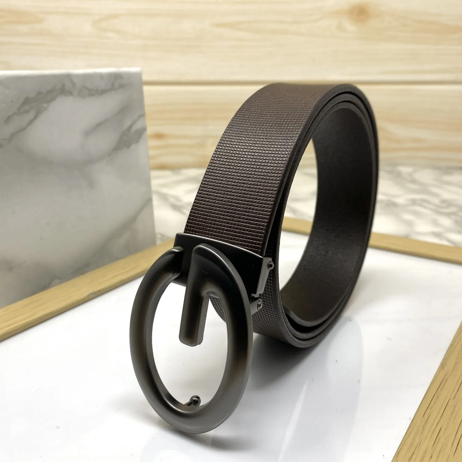 Simple G-Design Formal and Leather Strap Belt-JonasParamount