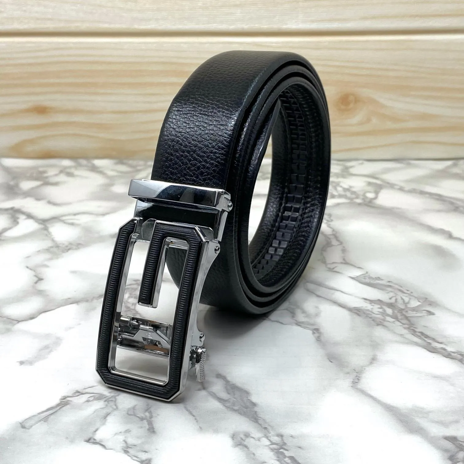 Single G Shape Two Tone Formal Belt For Men-JonasParamount