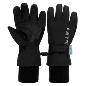 Size M (4-6): Jan & Jul BLACK Waterproof GLOVES NEW