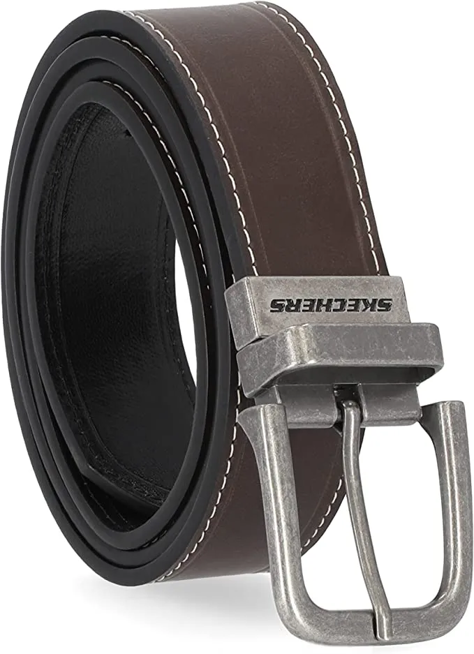 Skechers Men's Reversible Leather Belt