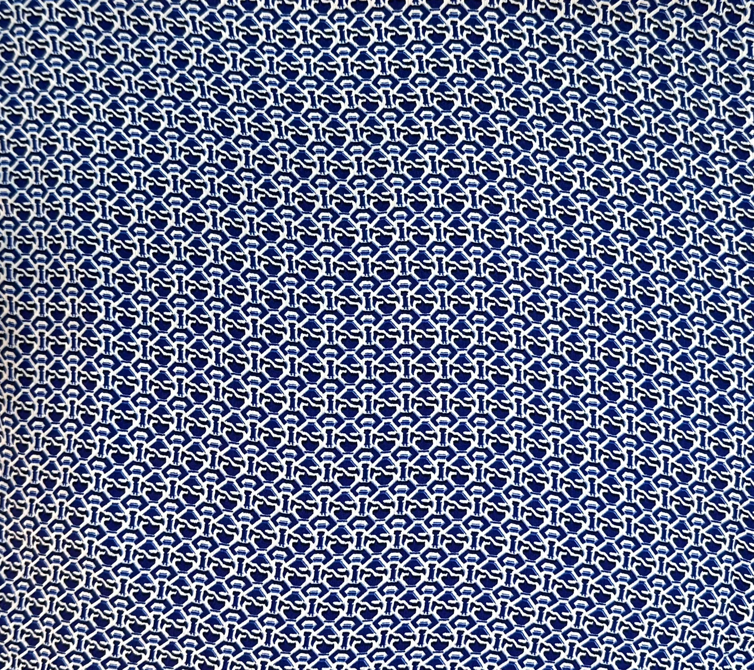 SQUARE HEAD SCARF (BLUE PATTERN)