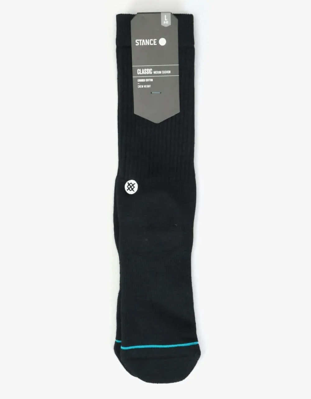 Stance Icon Classic Crew Socks - Black