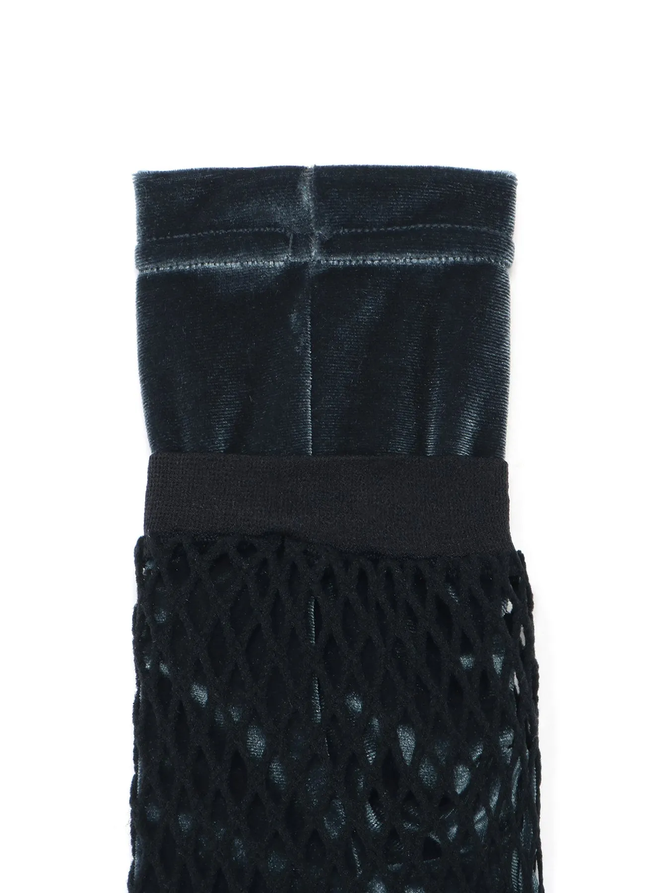 Stretch Velour Net Layered Socks