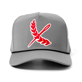 Throwback cap - Grey / Red