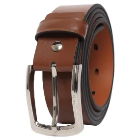 Ufficio Men's Genuine Leather Jeans Belt (Casual, Tan)