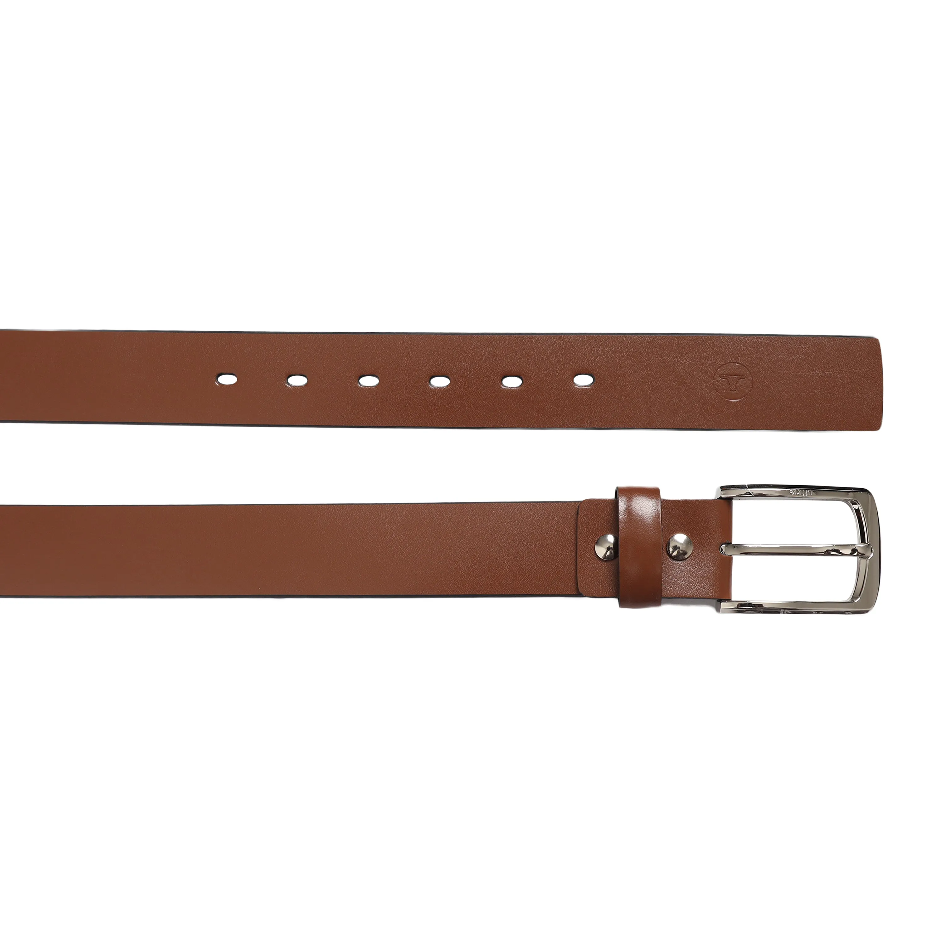 Ufficio Men's Genuine Leather Jeans Belt (Casual, Tan)