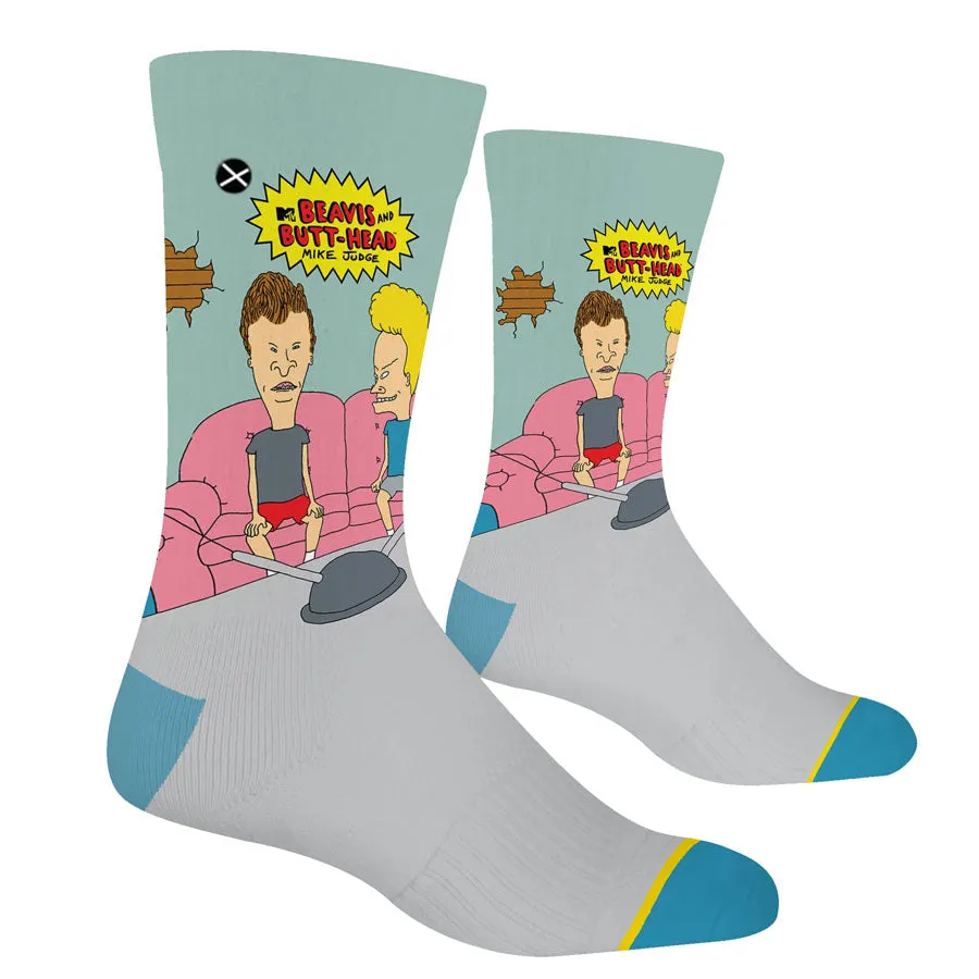 Unisex Beavis and Butt-Head Couch Socks