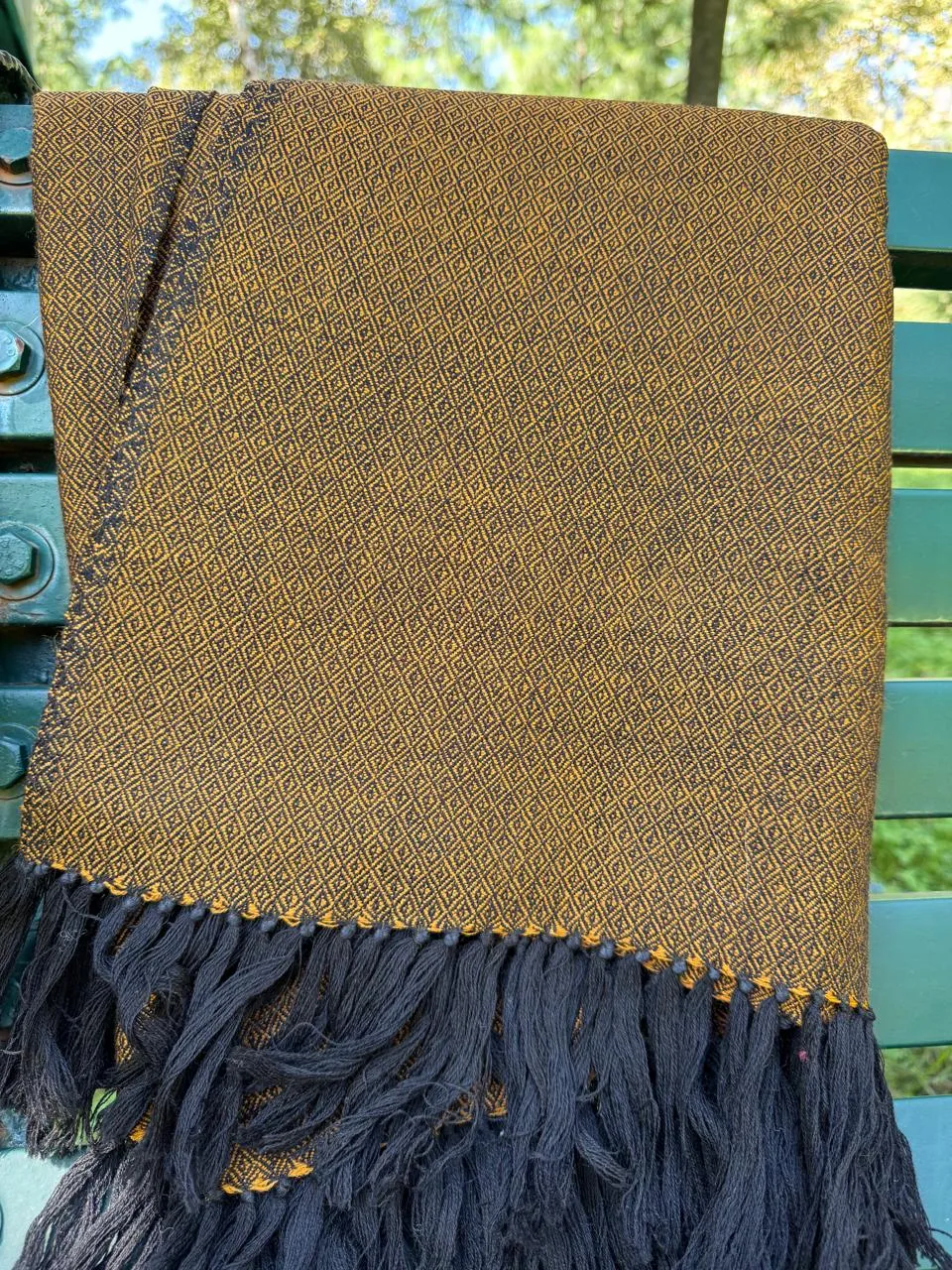 Unisex mustard scarf