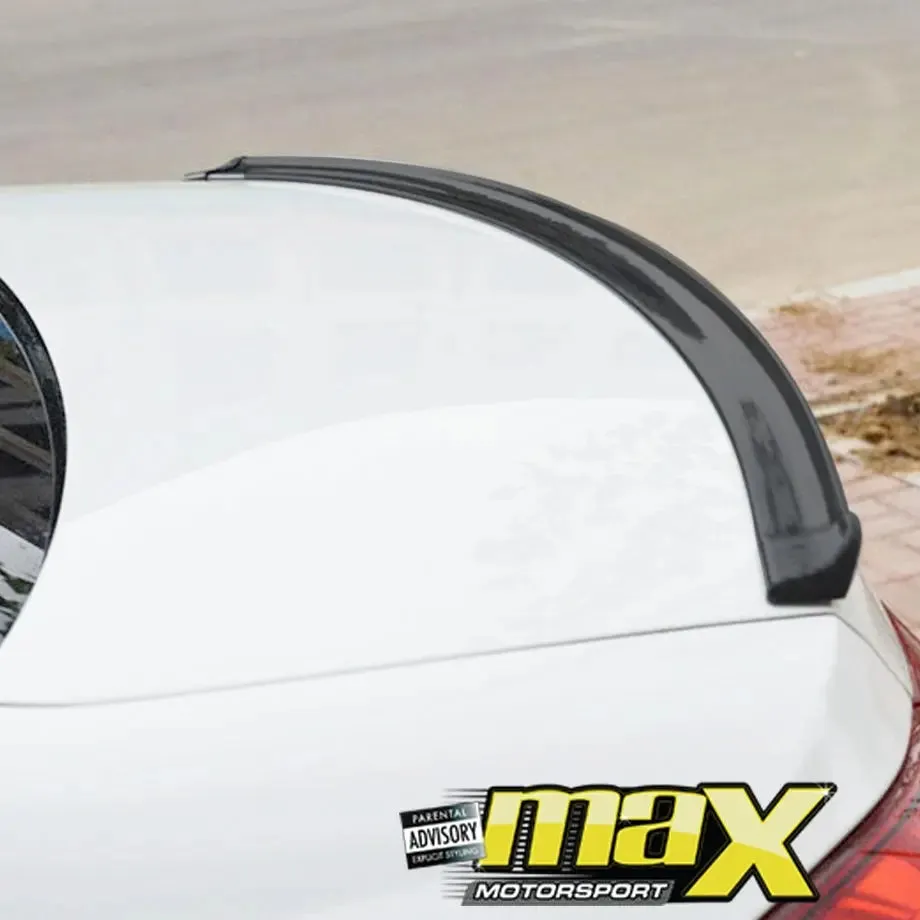 Universal Rubber Boot Spoiler With Caps (Gloss Black)