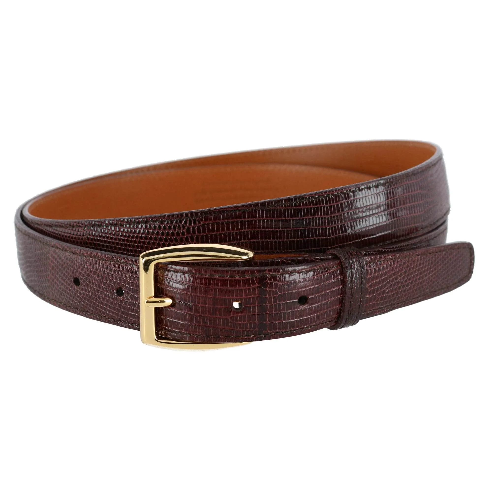 Windsor 30mm Genuine Lizard Belt (Two Interchangeable Buckle Set)