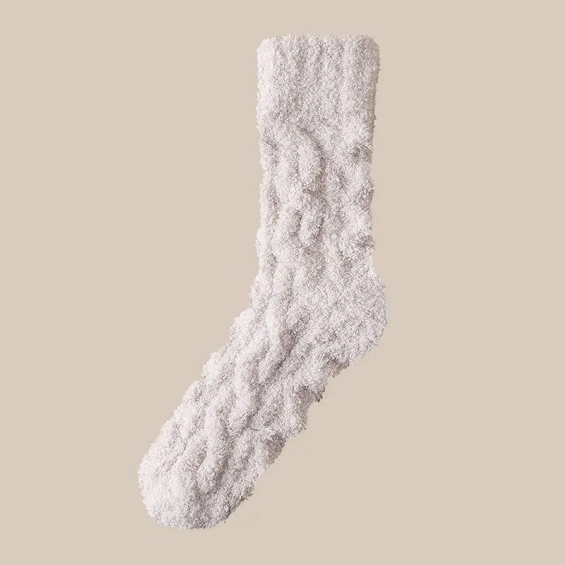 Winter Warm Fuzzy Coral Fleece Socks – Ultra-Soft & Cozy Home Socks