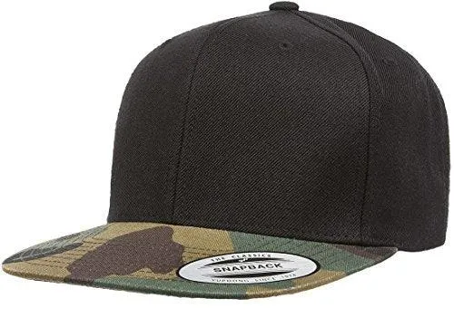 Yupoong Flatbill Hat Classic Snapback Cap Yupoong 6089 - OSFM